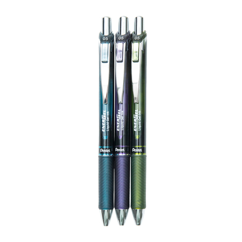 Ballpoint Pen (Liquid Gel Ink/Retractable/0.5mm/Olive Black/Pentel/Energel/SMCol(s): Olive Black)