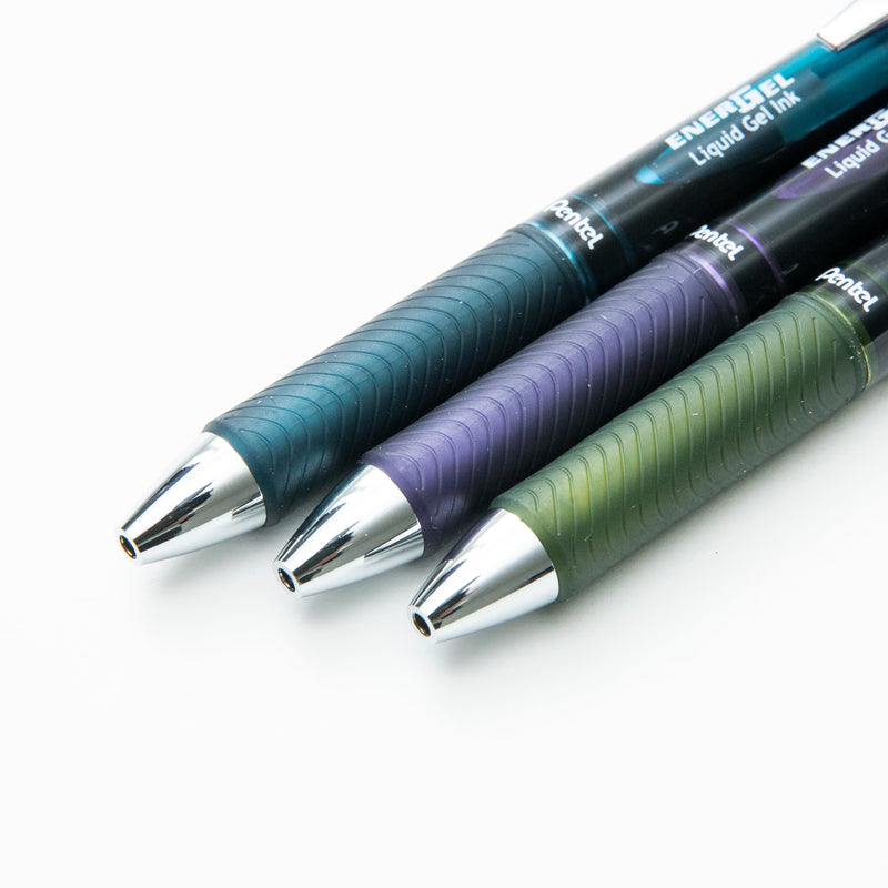 Ballpoint Pen (Liquid Gel Ink/Retractable/0.5mm/Olive Black/Pentel/Energel/SMCol(s): Olive Black)