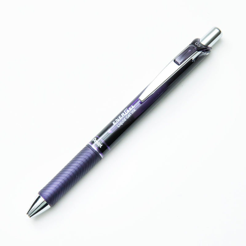 Ballpoint Pen (Liquid Gel Ink/Retractable/0.5mm/Bordeaux Black/Pentel/Energel/SMCol(s): Bordeaux Black)