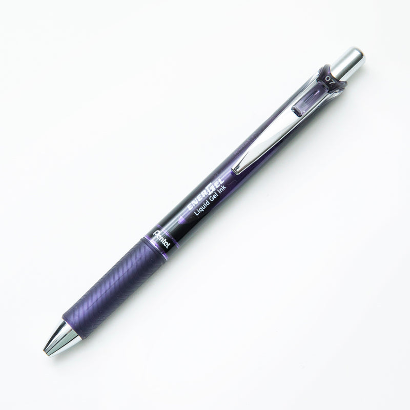 Ballpoint Pen (Liquid Gel Ink/Retractable/0.7mm/Bordeaux Black/Pentel/Energel/SMCol(s): Bordeaux Black)