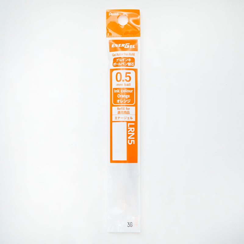 Ballpoint Pen Refill (Liquid Gel Ink/0.5mm/Orange/Pentel/Energel/SMCol(s): Orange)