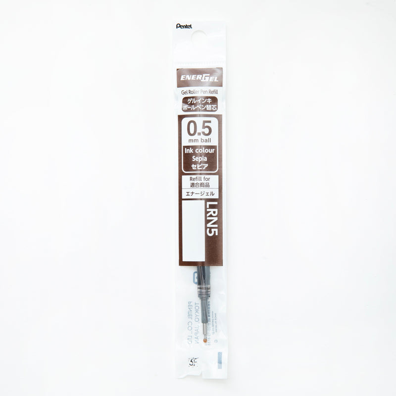 Ballpoint Pen Refill (Liquid Gel Ink/0.5mm/Sepia/Pentel/Energel/SMCol(s): Sepia)