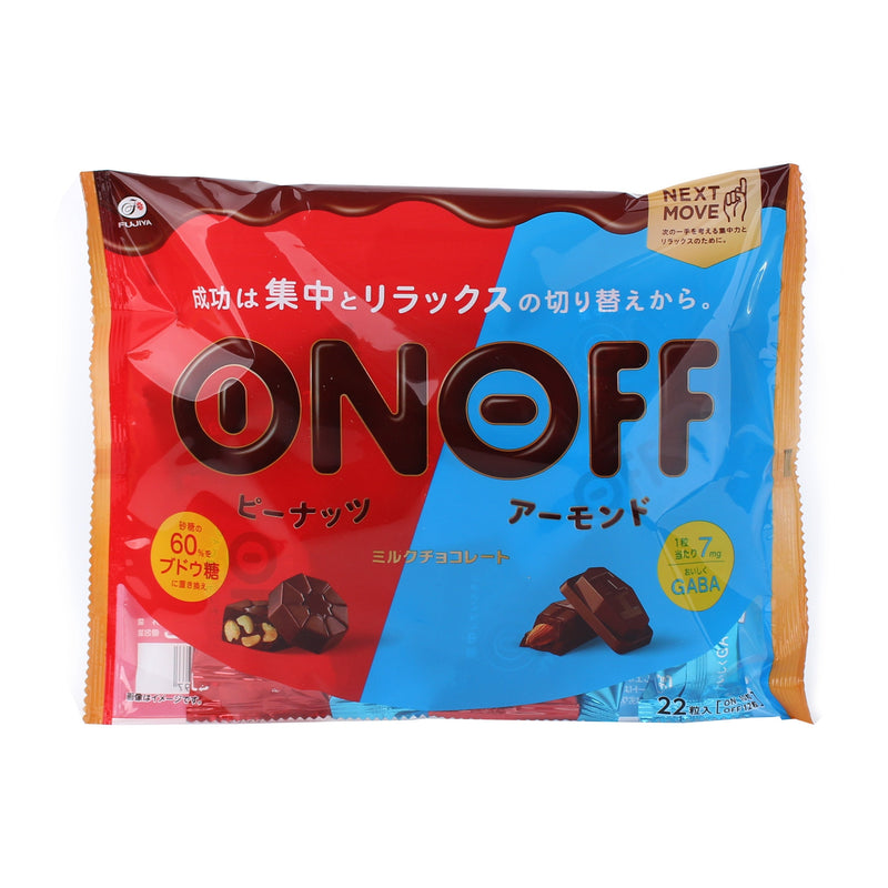Chocolate (Assortment: Peanuts, Almonds/138.6 g (22pcs)/Fujiya/On Off)