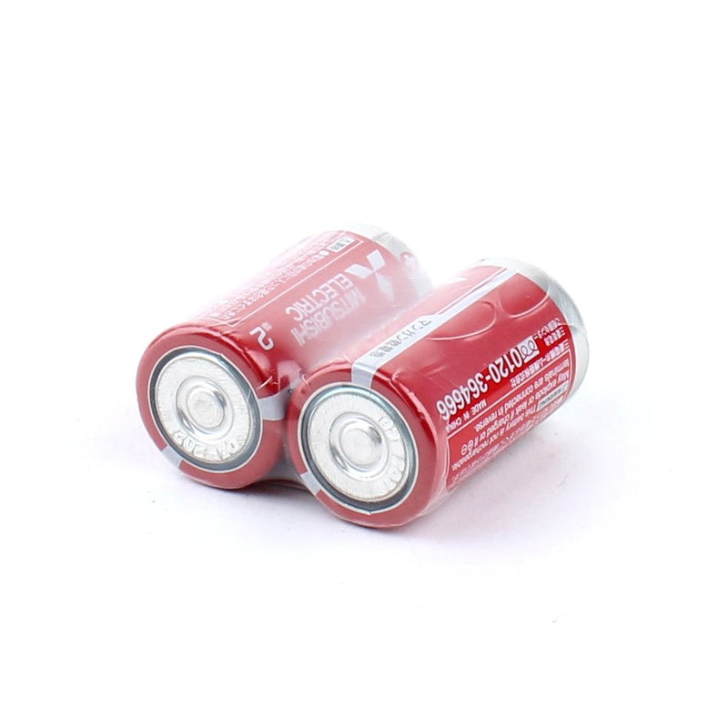 Mitsubishi Manganese C Size R14PD Batteries (2pcs)