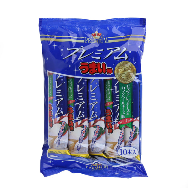 Wheat Snack (Mozzarella & Camembert Cheese/90 g (10pcs)/Yaokin/Umaibou)