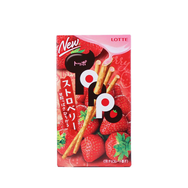 Lotte Toppo Cookie Rolls (Strawberry)