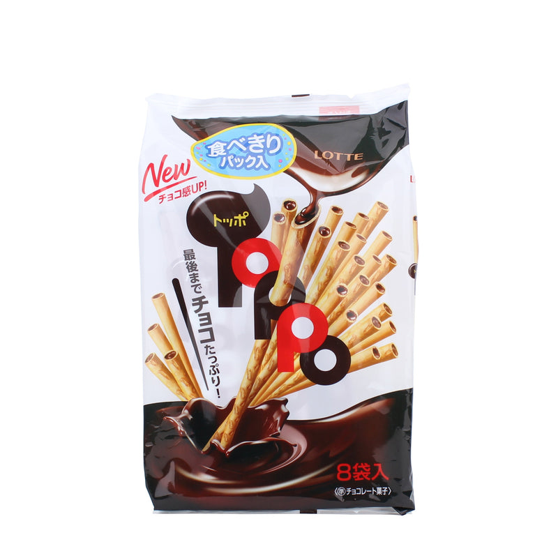 Lotte Toppo Cookie Rolls (Chocolate)