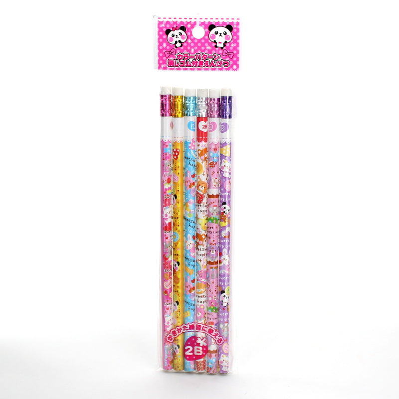 2B Pencil with Eraser (6pcs))