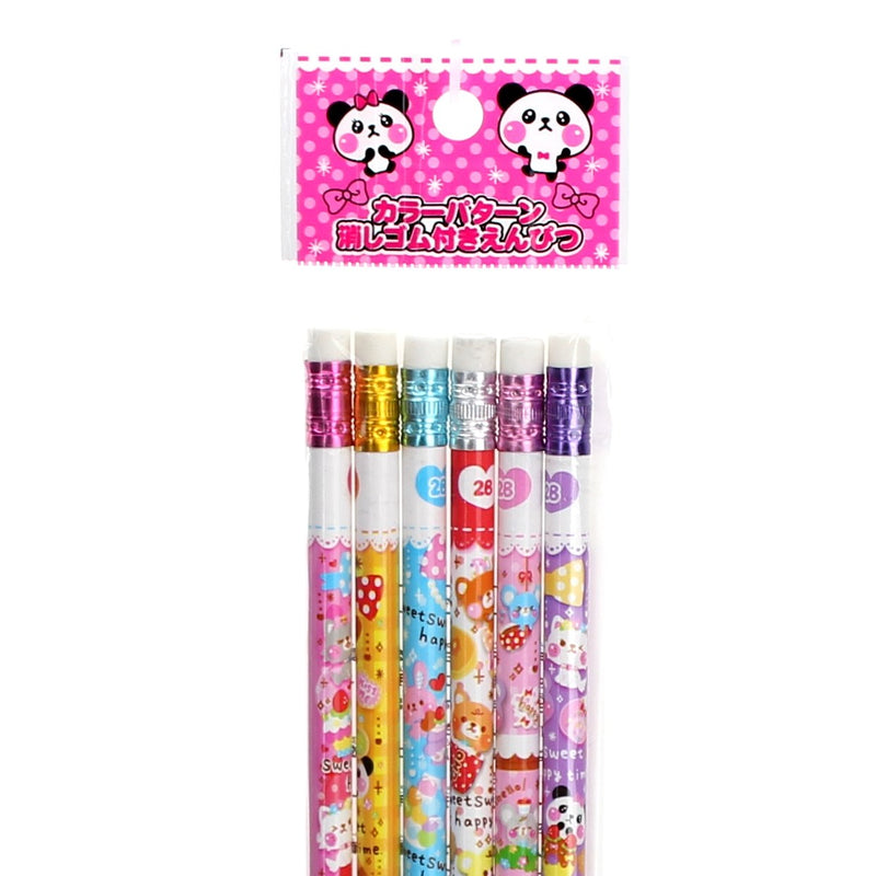 2B Pencil with Eraser (6pcs))