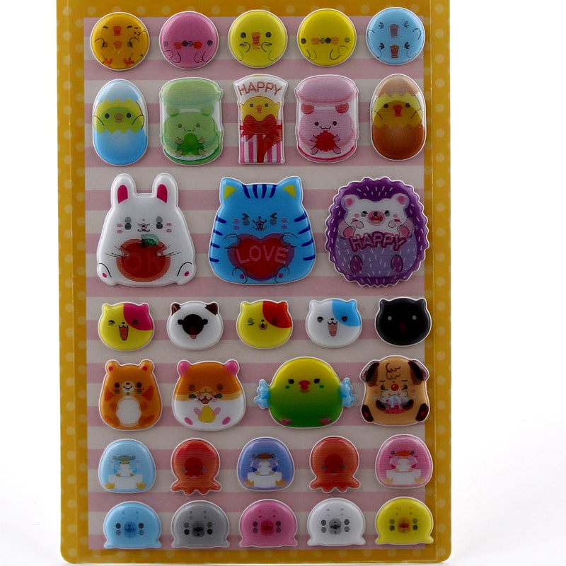 Stickers (Puffy/Animals/15x9.5x0.2cm (1sh))