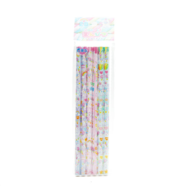 Pencils (2B/Sugar Land/Unicorn/17.5cm/Ø0.75cm (6pcs))