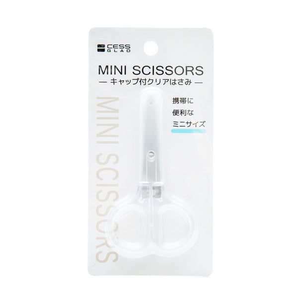 Scissors (AS/Stainless Steel/PP/With Cap/Mini/0.8x4.8x8.9cm)