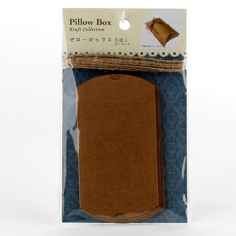Gift Pillow Box (Paper/w/String/BN/W6.3xH10.5xD2.5cm)