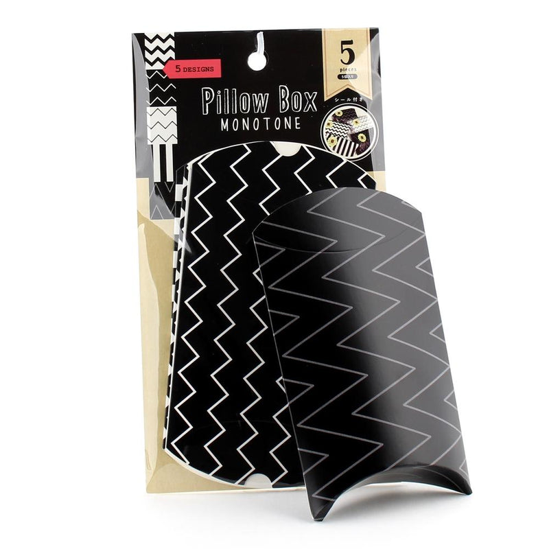 Pillow Box (Gift Wrapping/Stripes/Chevron/8x15cm (5pcs))