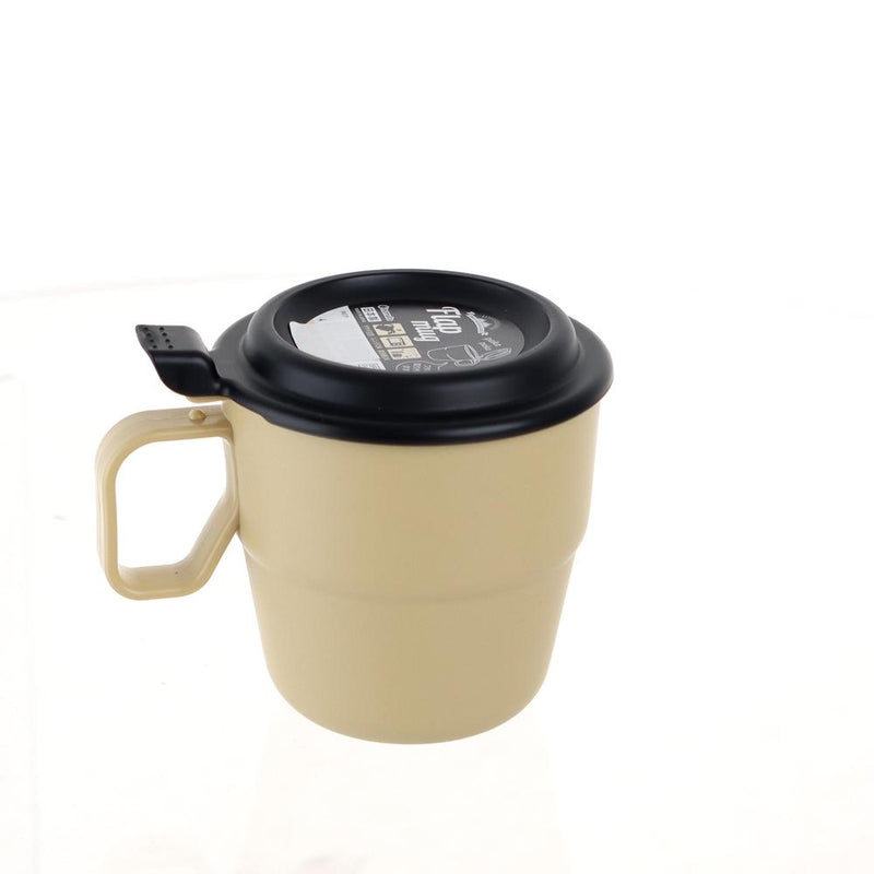 Mug With Lid (PP/With Lid/Microwave Safe/Dishwasher Safe/9.8x9.5x12.2cm)