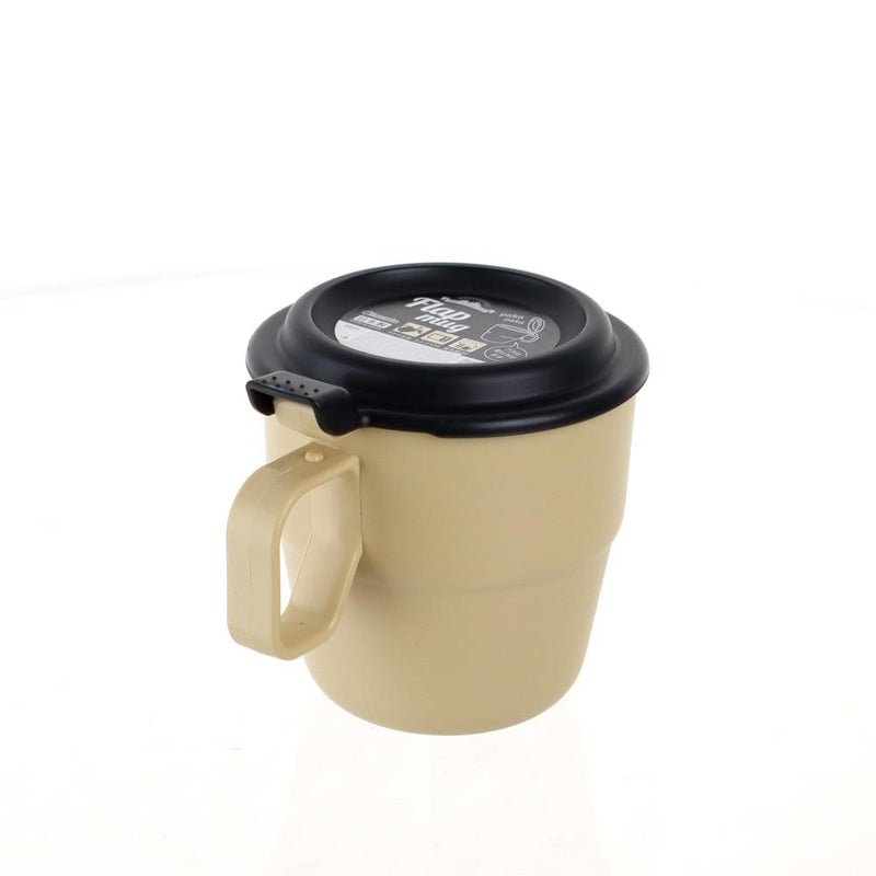 Mug With Lid (PP/With Lid/Microwave Safe/Dishwasher Safe/9.8x9.5x12.2cm)