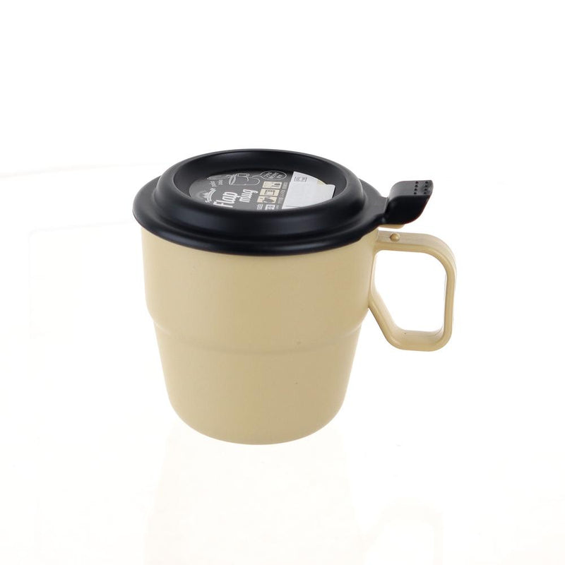 Mug With Lid (PP/With Lid/Microwave Safe/Dishwasher Safe/9.8x9.5x12.2cm)