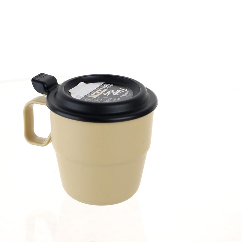 Mug With Lid (PP/With Lid/Microwave Safe/Dishwasher Safe/9.8x9.5x12.2cm)