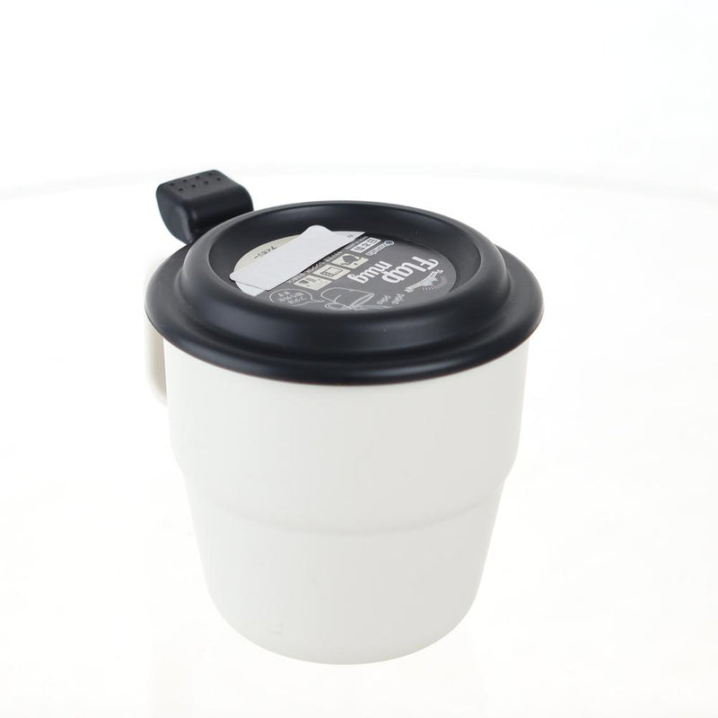 Mug With Lid (PP/Microwave Safe/Dishwasher Safe/9.8x9.5x12.2cm)