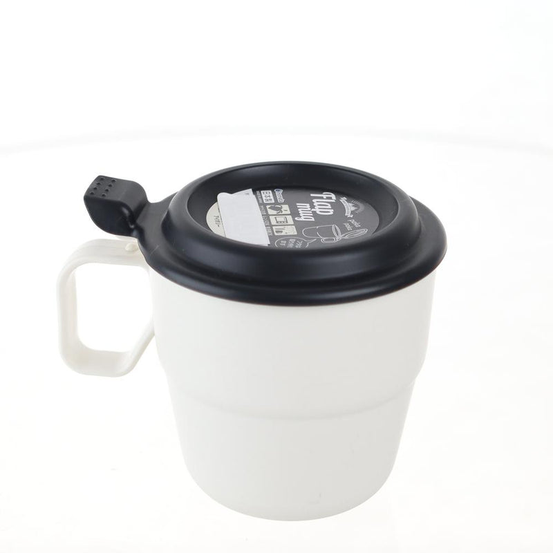 Mug With Lid (PP/Microwave Safe/Dishwasher Safe/9.8x9.5x12.2cm)