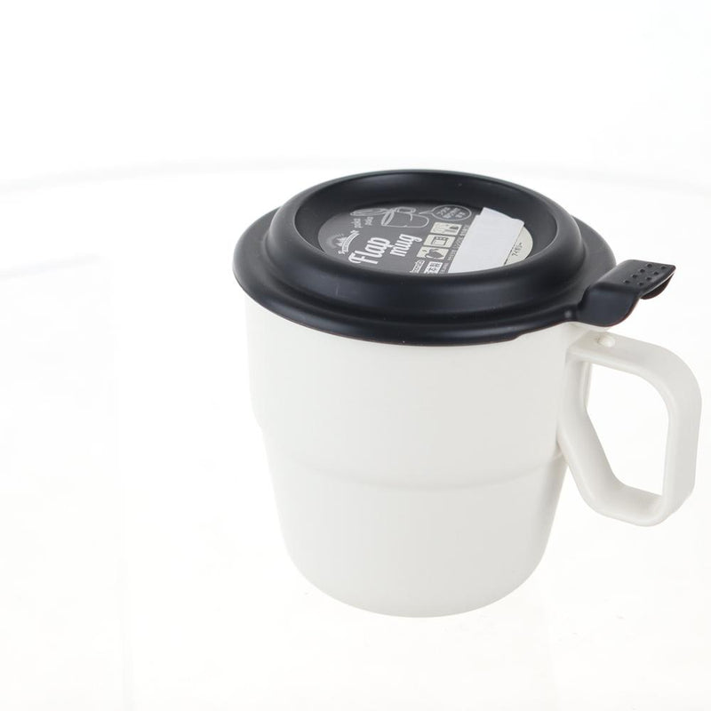 Mug With Lid (PP/Microwave Safe/Dishwasher Safe/9.8x9.5x12.2cm)