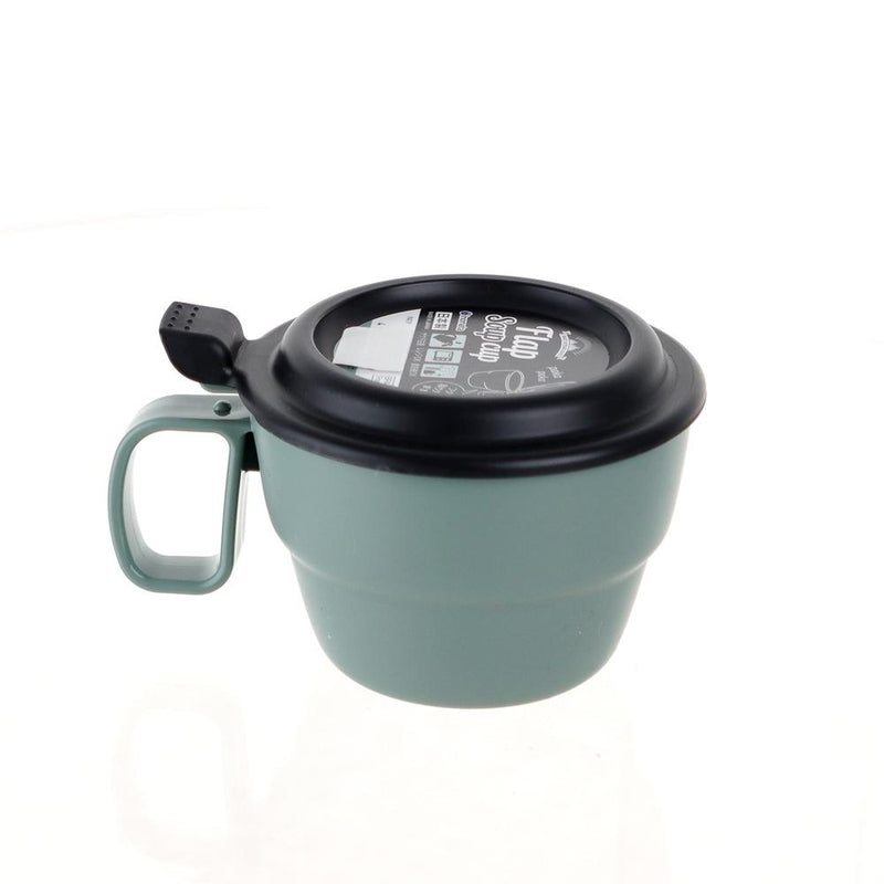 Mug With Lid (PP/With Lid/Microwave Safe/Dishwasher Safe/7.6x10.3x13.1cm)