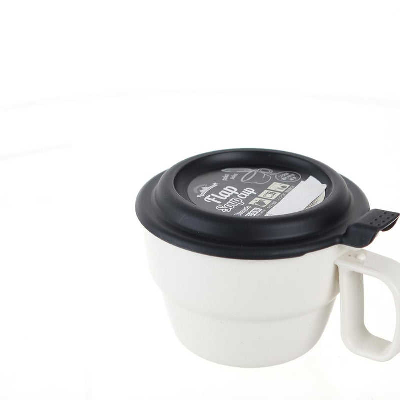 Mug With Lid (PP/Microwave Safe/Dishwasher Safe/7.6x10.3x13.1cm)