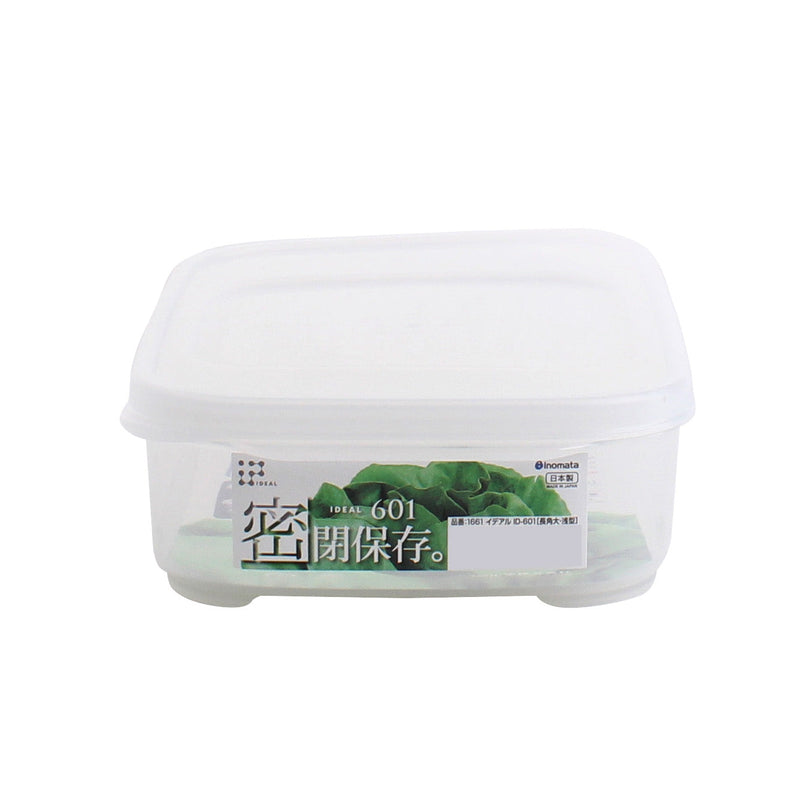 Shallow Plastic Food Container (Large)