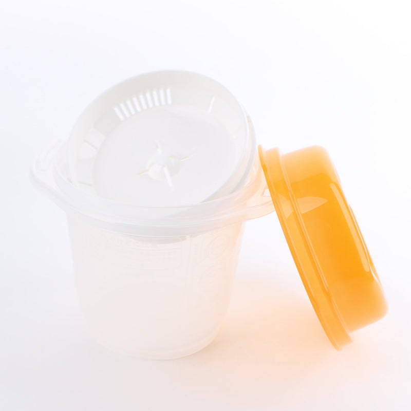 Microwave Rice Cooker (900ml/13x15.4x14.5cm/SMCol(s): White,Orange)
