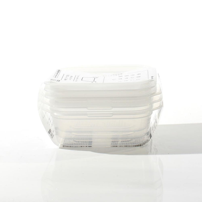 Plastic Food Container (Microwave Safe/Rectangle/180mL (3pcs))