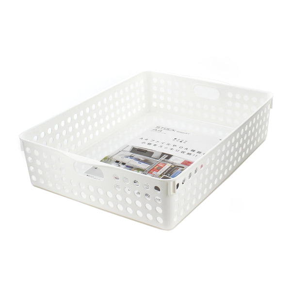 A4 White Basket / Desk Organizer