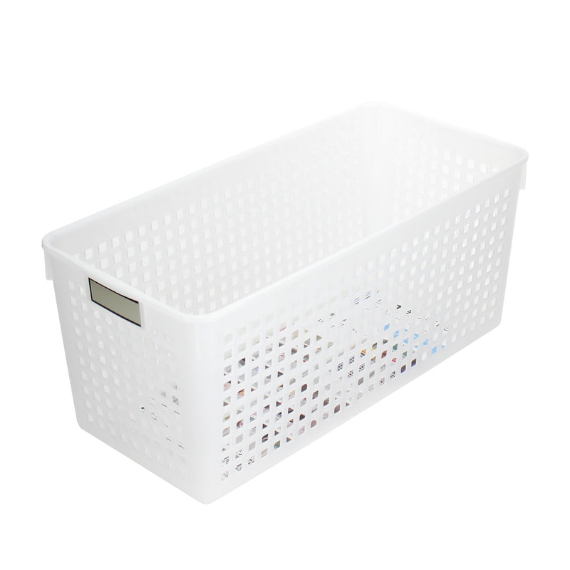 Basket-w/Label*Slim (w/Label*Slim/WT/13.3x29.1x12.5cm)