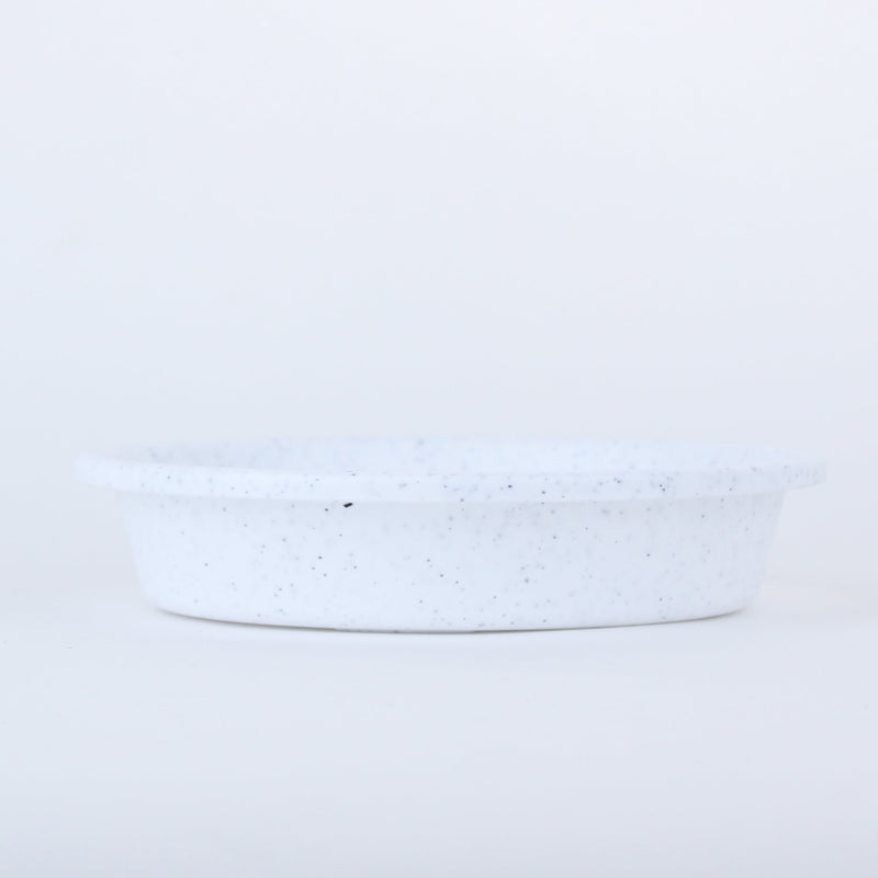 Set of 2 Granite Plant Saucer 