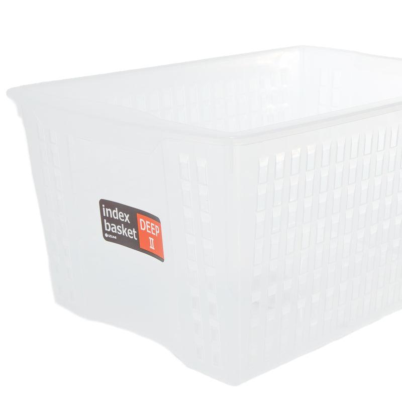 Clear Plastic Storage Basket 