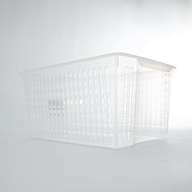 Clear Plastic Storage Basket 