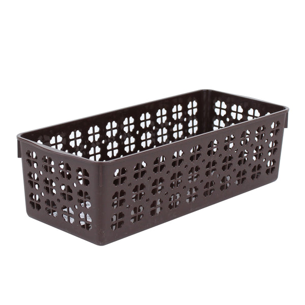 Brown Slim Storage Basket 