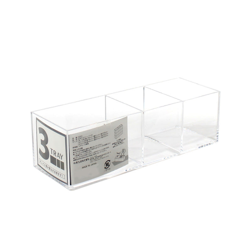 3-Section Clear Storage Tray