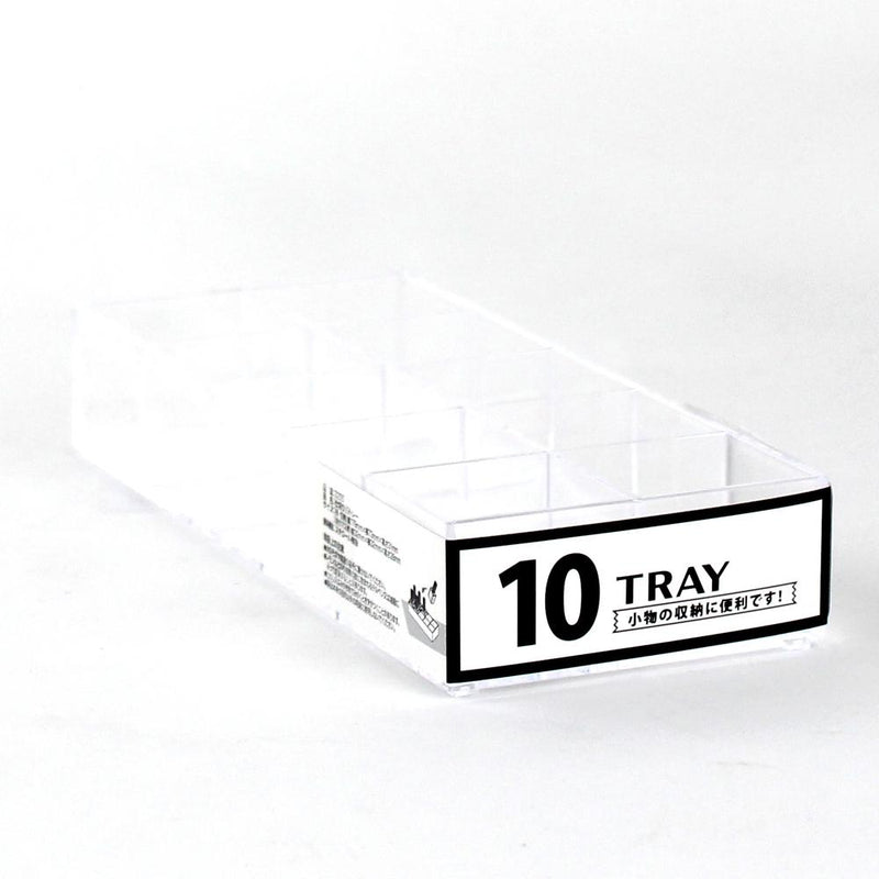 10 Section Clear Storage Tray