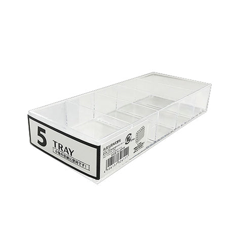 Storage Tray (5-Partition/Clear/6.8x3.2cm)