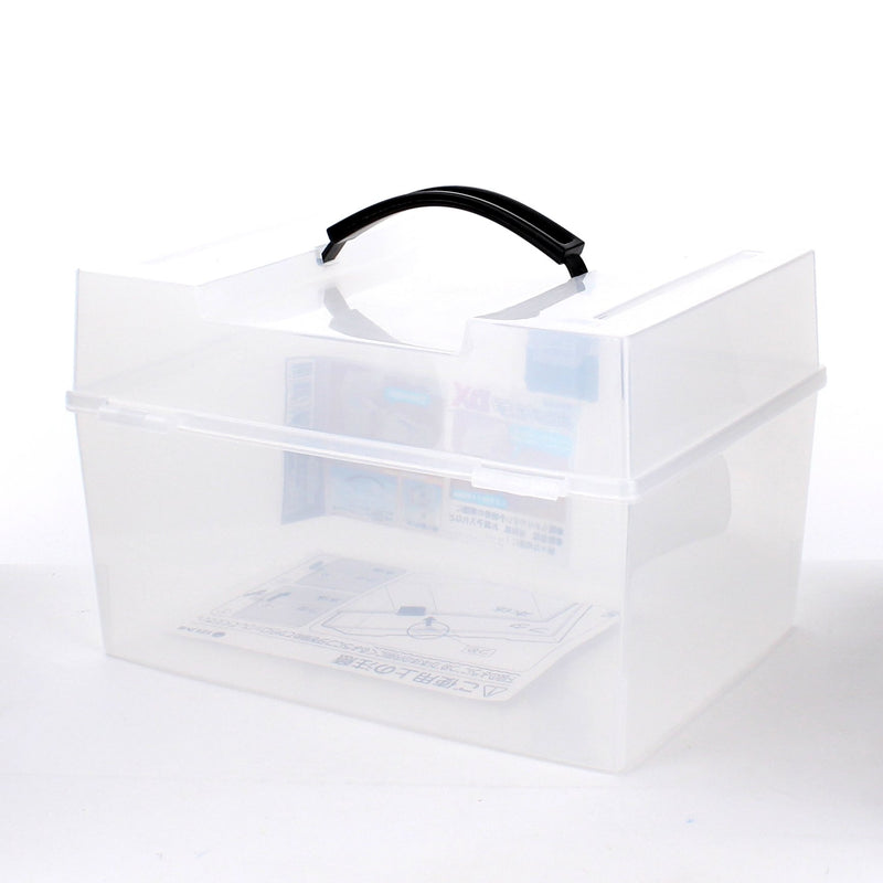 Clear Storage Box with Black Handle