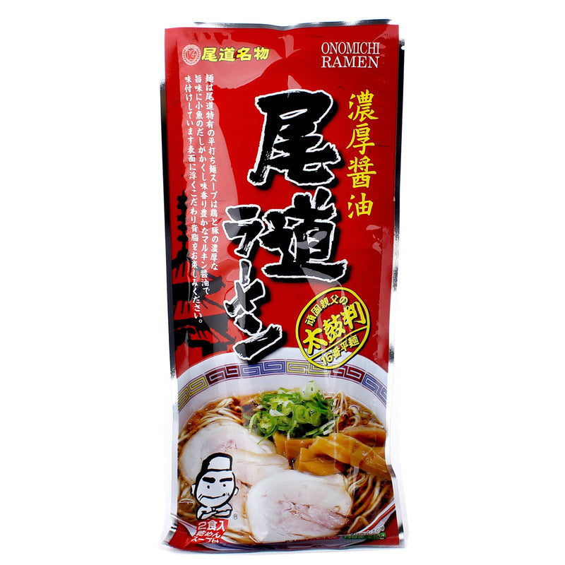 Setouchi Menmeguri Rich Soy Sauce Soup Base Semi-Flat Ramen Noodles (240 g (2 sets))