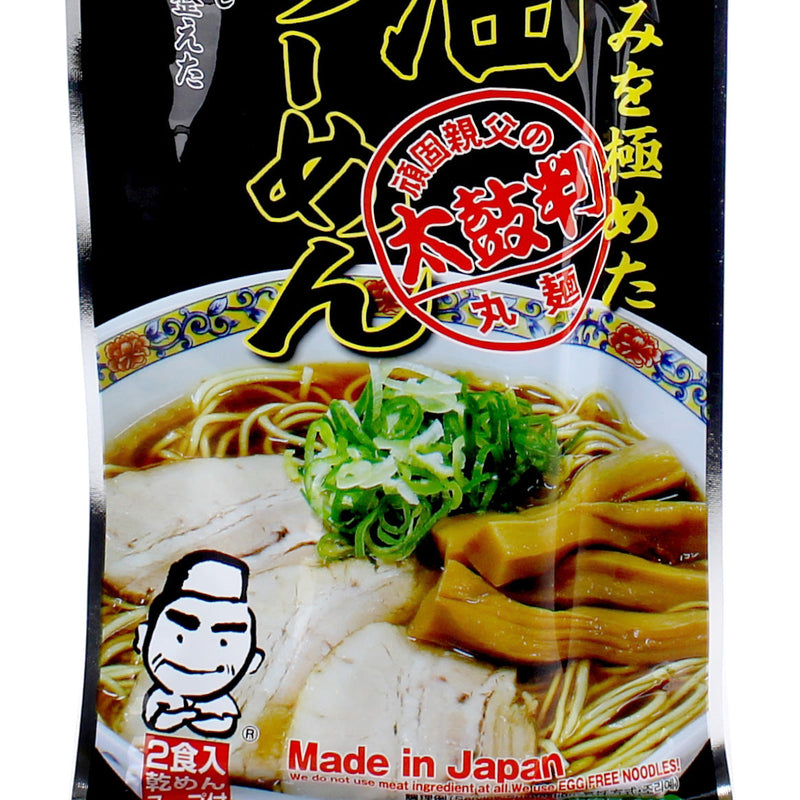 Kurata Shokuhin Meat Free Soy Sauce Soup Base Round Ramen Noodles (240