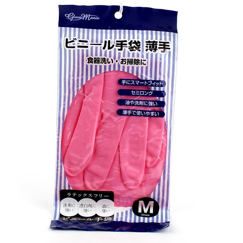Rubber Gloves -M (PVC/PK/27x13x1cm)