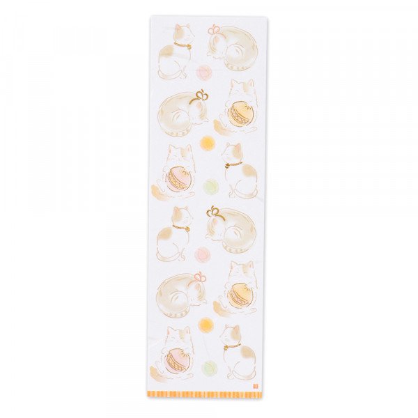 Stickers (Washi Paper/Japanese Style/Cats/Sheet Size: H16.5xW5cm/SMCol(s): White,Gold,Beige)