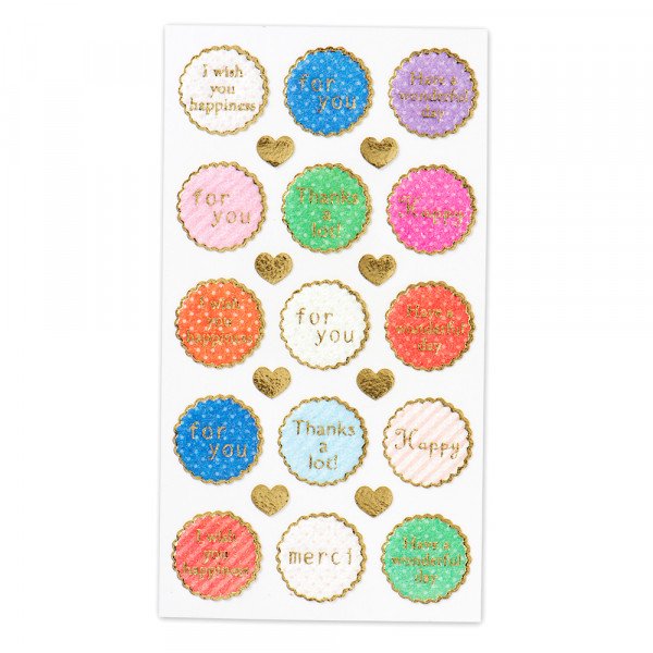 Stickers (Puffy/Messages/L/Sheet Size: H16.5xW9cm/SMCol(s): Multicolour)