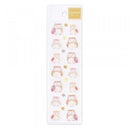 Stickers (Crepe Paper/Yuzen Pattern/Owls/Sheet Size: H16.5xW5cm/SMCol(s): Brown,Pink,White)