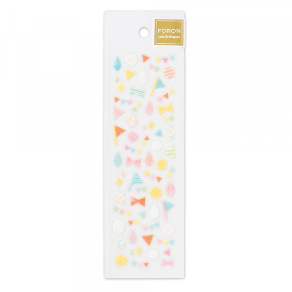 Stickers (Clear/Glitter/Decorations/Sheet Size: H16.5xW5cm/SMCol(s): Multicolour)