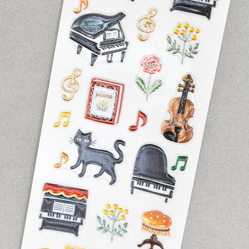 NB Co Piano & Cat Stickers 3014118