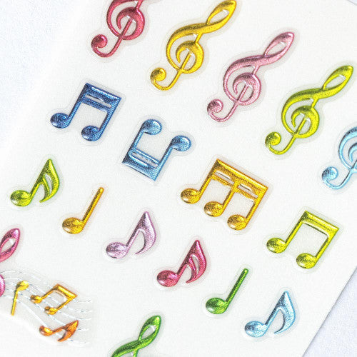 NB Co Music Notes Stickers 3014136