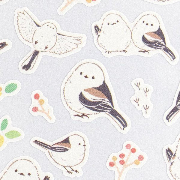 Stickers (Long-Tailed Tits/L/Sheet Size: H16.5xW9cm/SMCol(s): Teal)